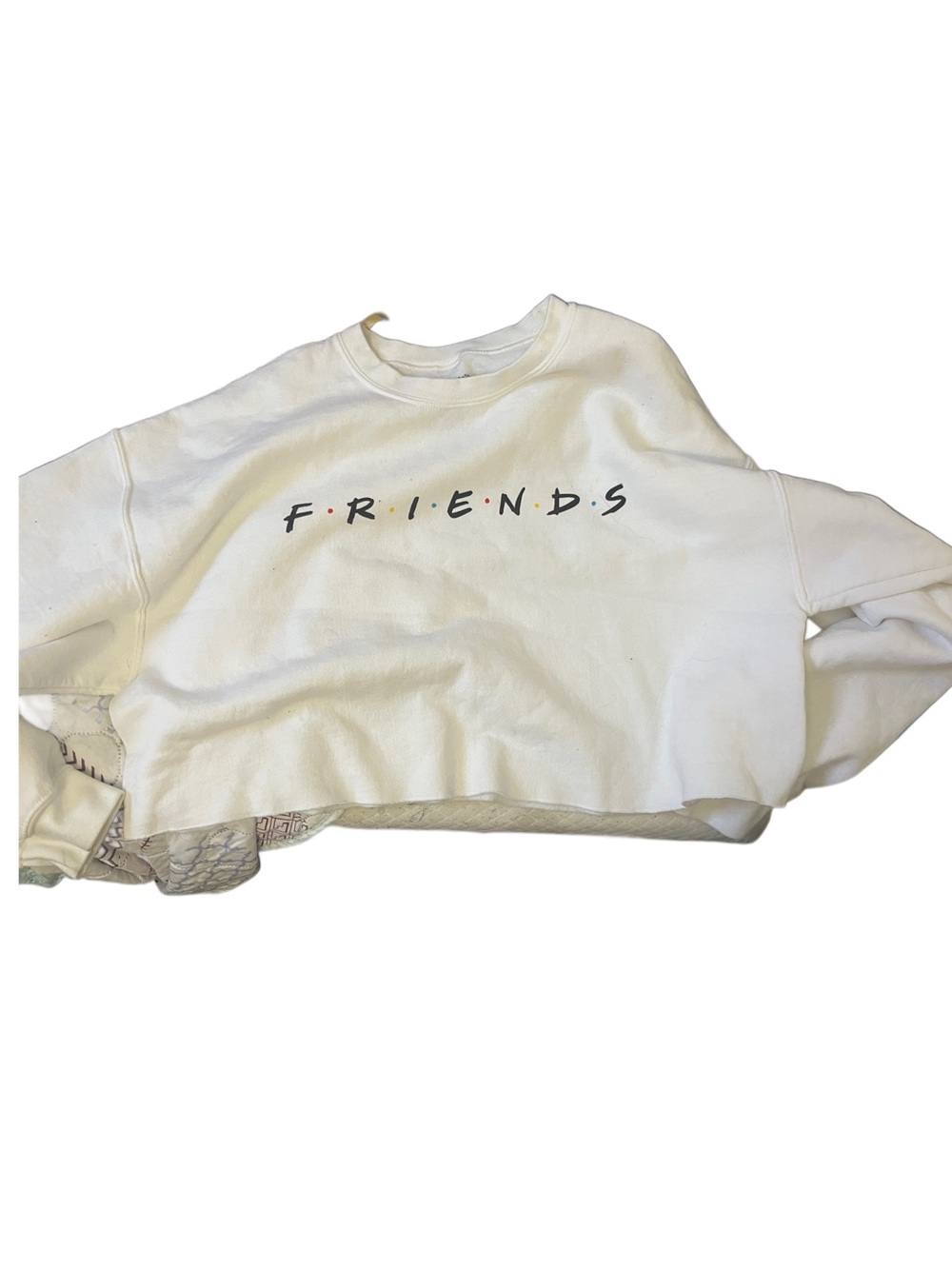 Love Tribe White Crewneck Sweatshirt